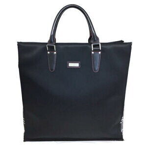 Burberry Tote Bag Business Black Check